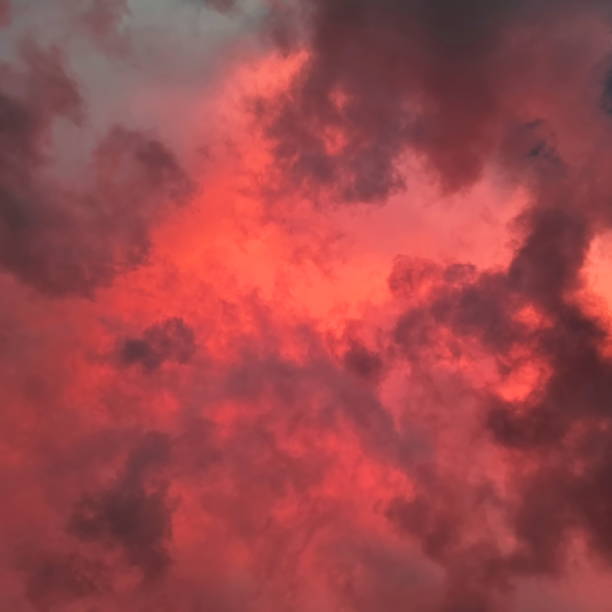 istock Focus on the deep orange of the evening sky. 2181273026