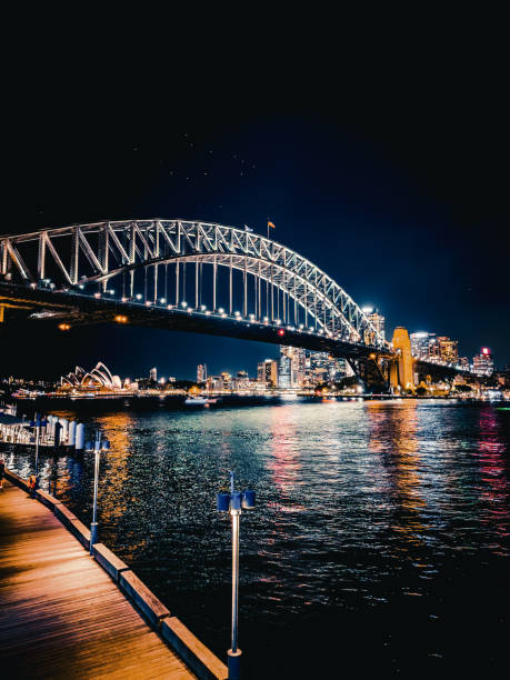 istock Sydney by night, Harbour Bridge, NSW, Australia 2181274037