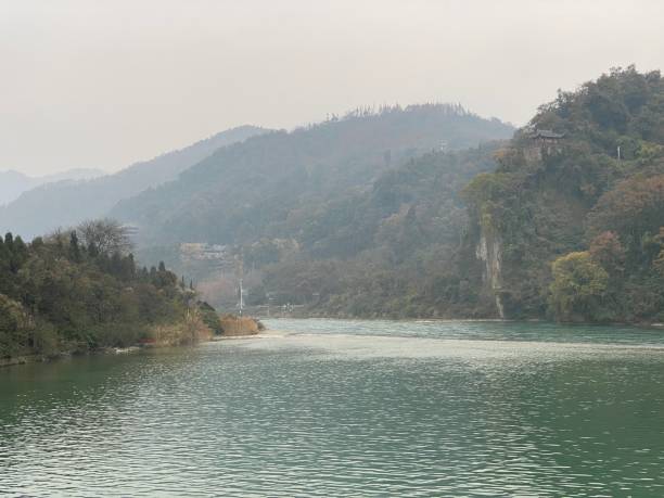 istock Mountain, River, and Traditional Chinese Pavilion 2181276430