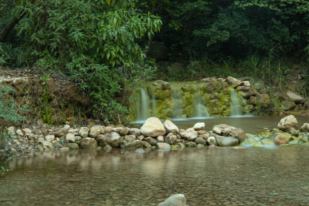 istock A small waterfall along the jungle trail 2181277161