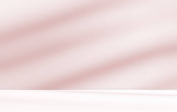 istock Empty pink colour room studio with sunlight effect shadow on the floor and wall for product presentation. 2181280039