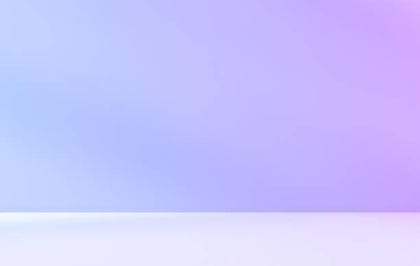 istock Empty purple pink blue color room studio with leaves shadow effect overlay. 2181280226