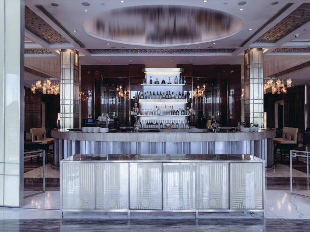 istock Luxurious hotel lobby lounge area with elegant and sophisticated decor 2181288085