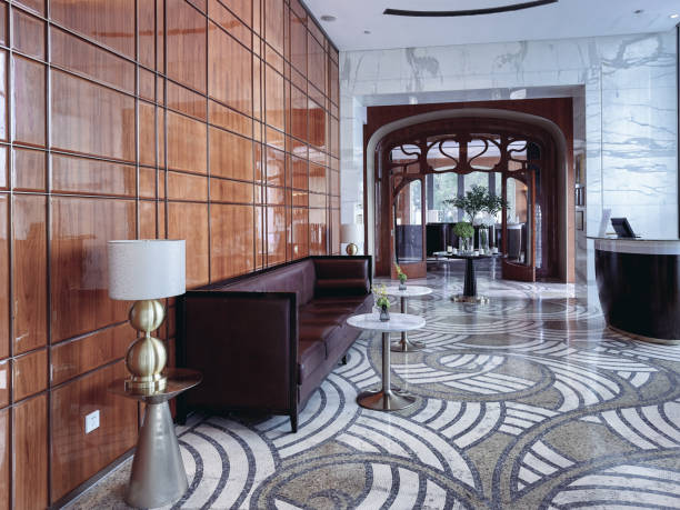istock The sophisticated interior of a hotel lobby 2181288256