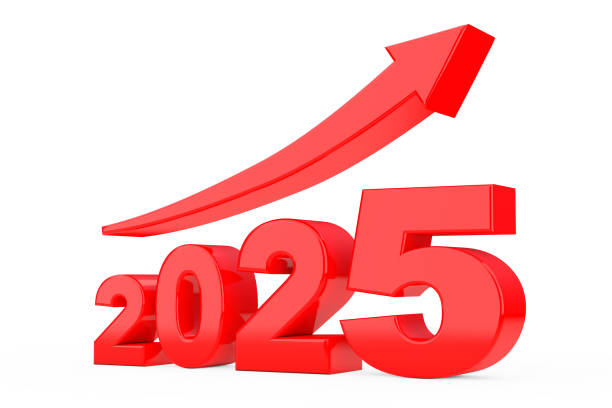 istock Progress Arrow in New 2025 Year Sign. 3d Rendering 2181289331