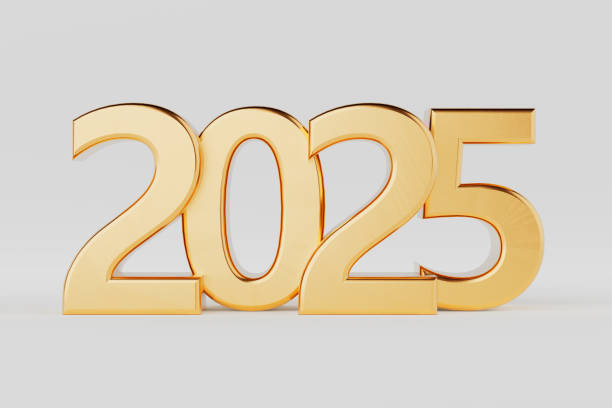 istock New 2025 Year Golden Sign. 3d Rendering 2181290219