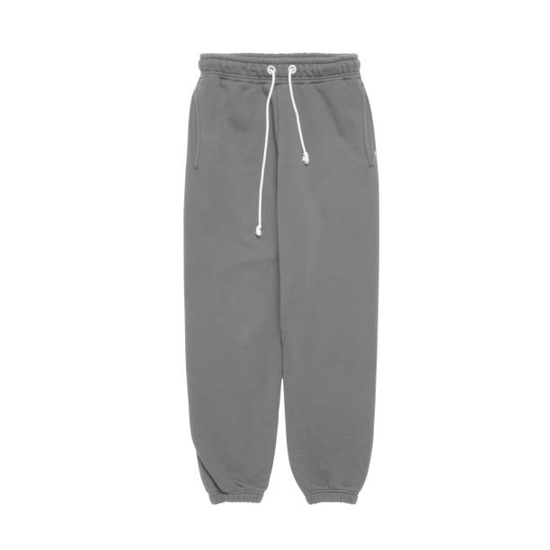 istock grey sweatpants isolated on white background, Blank joggers mockup 2181291973
