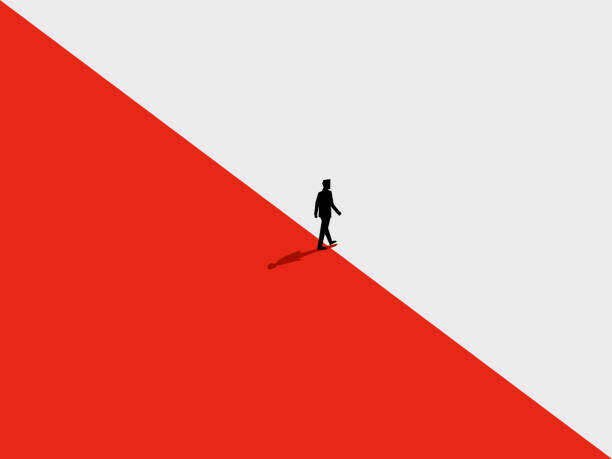 istock Businessmen leave the danger zone or personal safety zone 2181292153