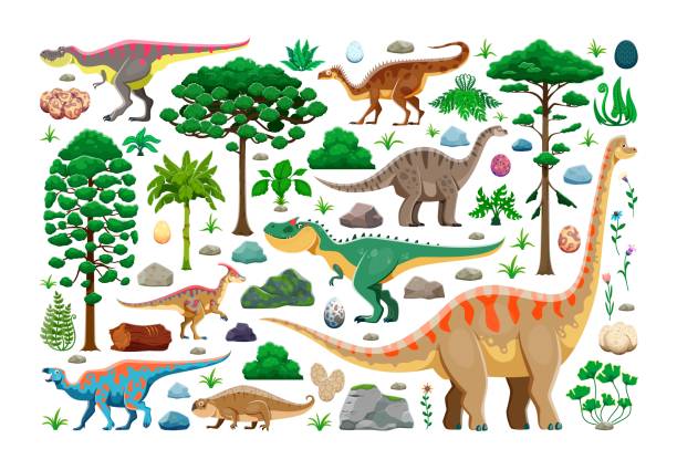 14,900+ Dinosaur Plant Stock Illustrations, Royalty-Free Vector