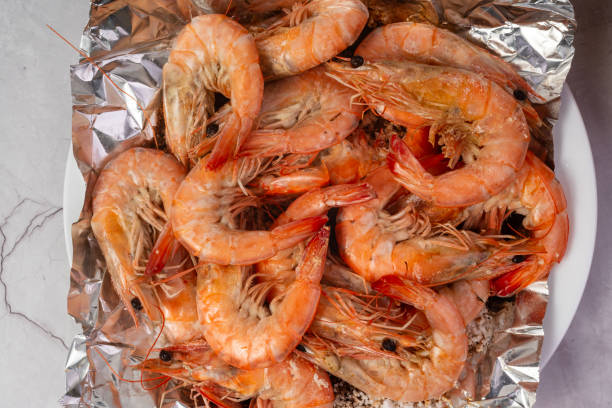 istock Grilled shrimp is a savory seafood dish 2181301844
