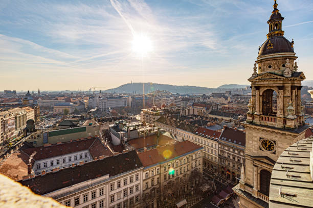 Budapest, Hungary - December 6, 2018: This picture depicts breathtaking panoramic vistas of Budapest.