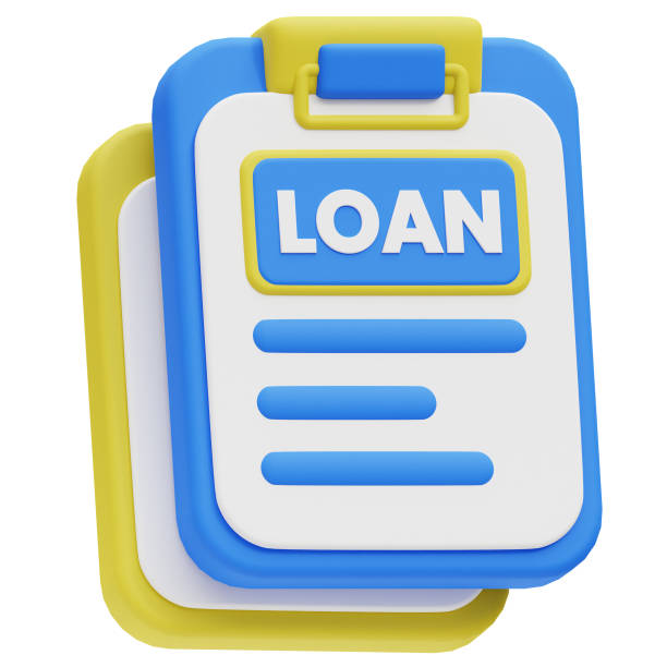 istock Loan Paper 3d icon illustration. 2181310066