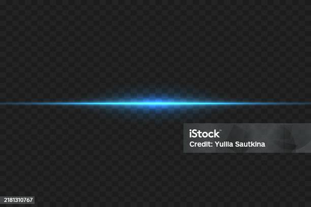 Laser Line Object Horizontal Laser Line Effect On A Transparent Background Stock ...
