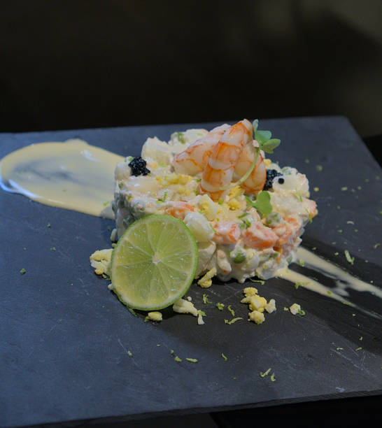 istock Elegant Shrimp Salad with Lime and Creamy Dressing 2181311958