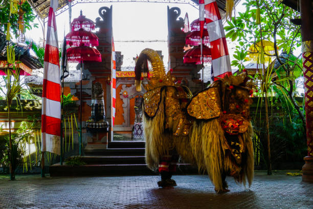 Experience the vibrant and captivating Barong Dance, one of Bali’s most iconic traditional performances. This mesmerizing dance tells the story of the eternal battle between good and evil, personified by the Barong, a lion-like creature representing goodness, and the Rangda, a witch symbolizing chaos. Accompanied by rhythmic gamelan music and colorful costumes, the performance is a stunning display of Balinese artistry and cultural heritage. Typically held in temples or cultural centers across the island, attending a Barong Dance is a must for anyone wishing to immerse themselves in the rich tapestry of Bali's traditions and myths.