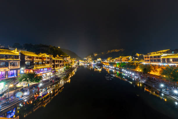 Located in Fenghuang County. Southwest of HuNan Province, China. Fenghuang is a popular tourist destination of Asia.