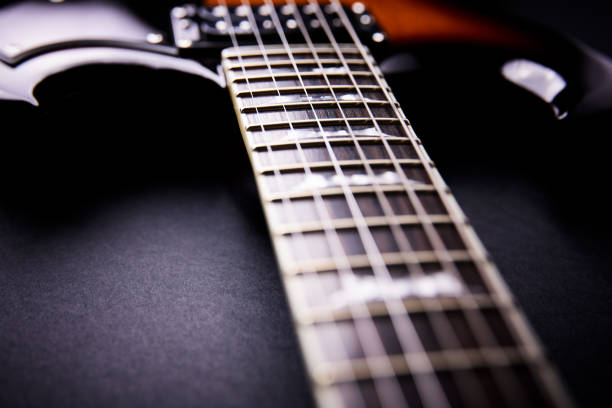 Musician playing guitare