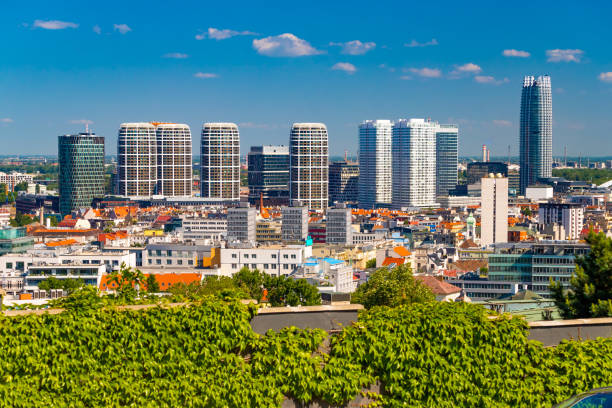 istock Cityscape of Bratislava with modern architecture, Slovakia 2181329575