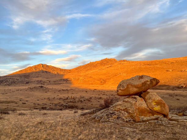 istock Sunset in Khustai National Park 2181335406