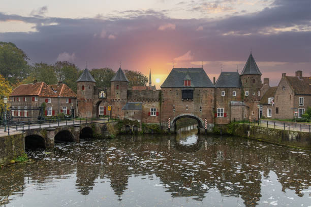 istock Medieval gate of Koppelpoort in Amersfoort 2181351996