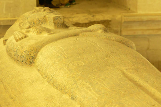 Luxor, Egypt; January 16, 2024: Journey back in time and explore the life of a Sun King with Secrets of the Sun King, a remarkable sarcophagus from Luxor's Valley of the Kings.