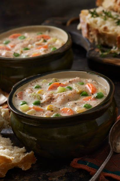 istock Creamy Leftover Roast Turkey Pot Pie Soup 2181353541