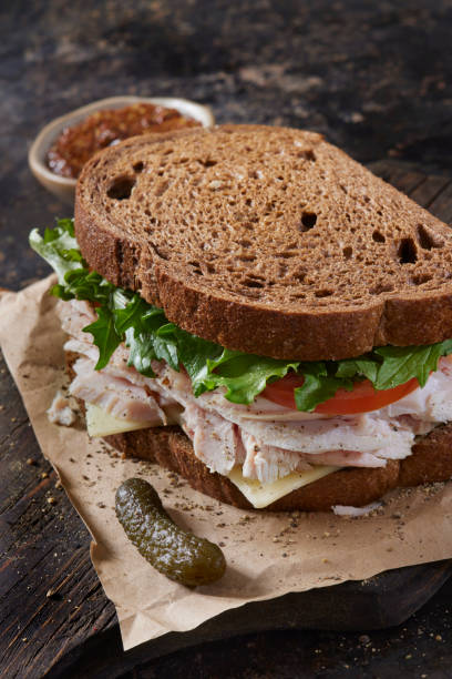 istock Left over Roast Turkey and Swiss Sandwich 2181353947