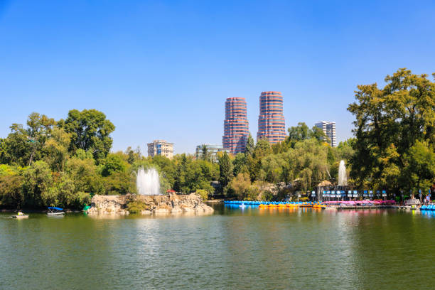 istock Lake and skyline, Mexico City 2181357582