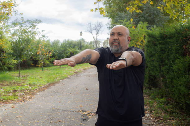 istock Man exercising outdoors 2181361357