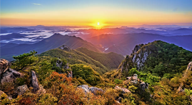 Asian Korea Daedunsan Mountain