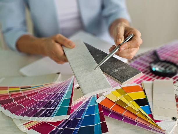 istock interior designer working on new house design project in office 2181364067