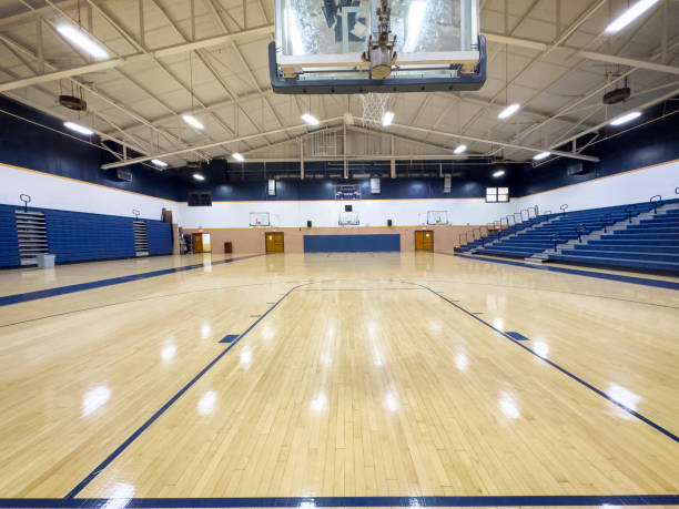 istock Basketball court 2181364876