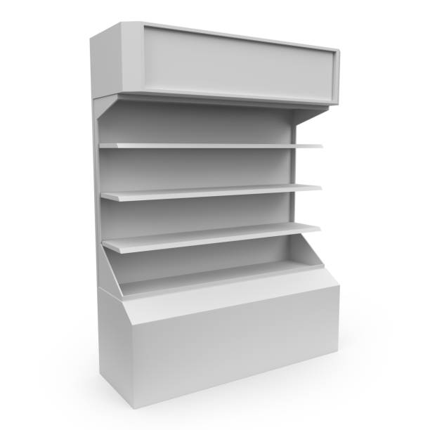 istock Big PDQ Display, Empty Packaging Display. Point Of Sale Display. POP & POS.  3D Rendered. 2181369277