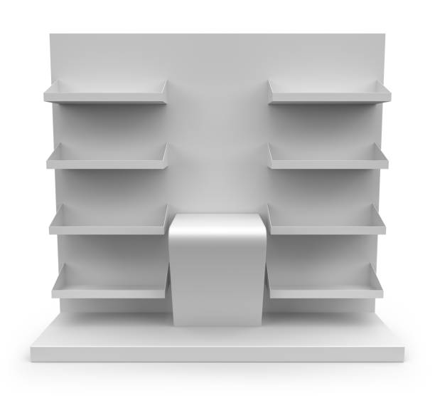 istock Big PDQ Display, Empty Packaging Display  With 3 Different Angles. Point Of Sale Display. POP & POS.  3D Render 2181369305