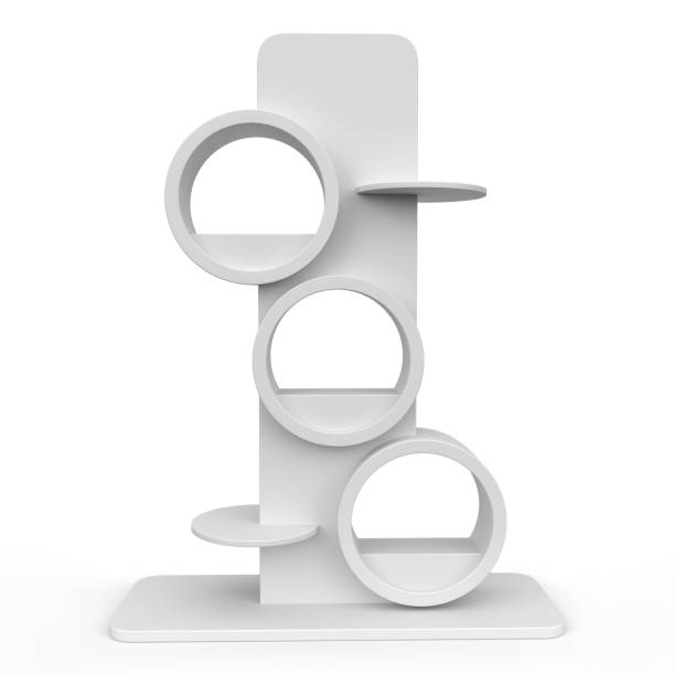 istock Modern Style Display Stand. Big PDQ Display, Empty Packaging Display. Point Of Sale Display. POP & POS.  3D Rendered. 2181369444