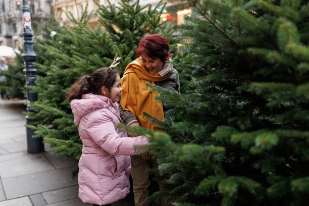 istock Searching for the right Christmas tree 2181369978