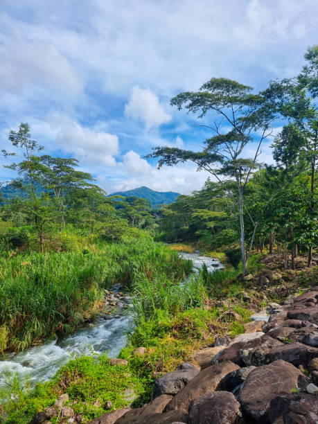 istock Panama, Boquete, volcano valley and Caldera creek 2181375378
