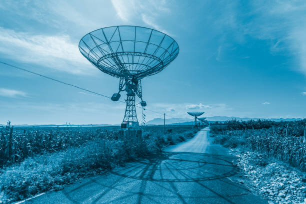 Radio Telescope in sunshine