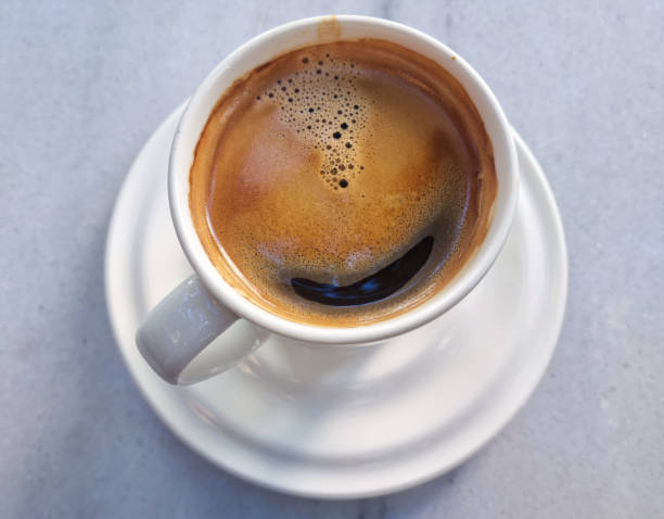 istock Cup of fresh aromatic coffee espresso 2181378743