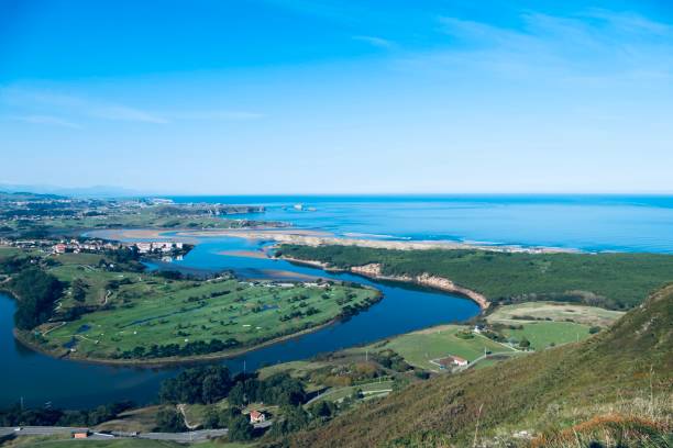 istock Air view beach Liencres 2181394031