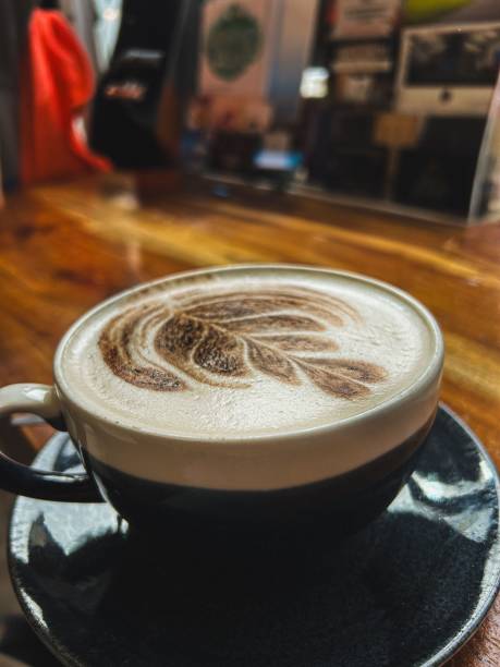 istock Hot coffee cup at cafe, warm coffee in the morning 2181395455