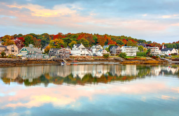 istock Autumn in Boothbay Harbor, Maine 2181404385