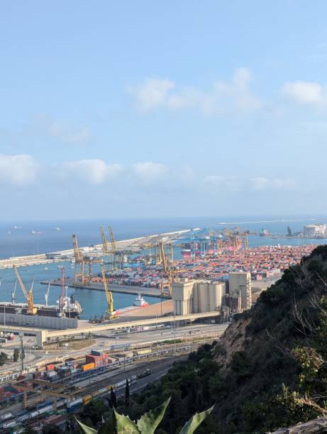 istock Aerial View of Bustling Container Port on a Clear Day 2181409627