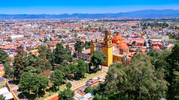 istock Aerial Odyssey: Exploring Metepec's Charm at State of Mexico. 2181418522
