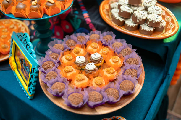 Halloween decoration and food