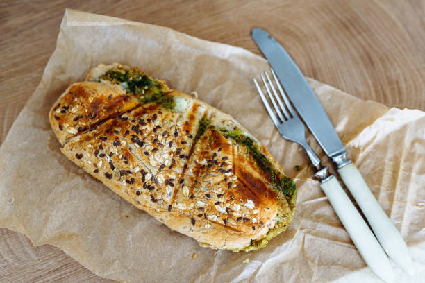 istock hot sandwich made of whole grain bread 2181438035