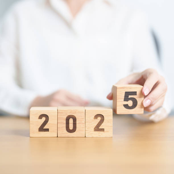 istock 2025 year calendar block on table. goal, Resolution, strategy, plan, start, budget, mission, action, motivation and New Year concepts 2181439551