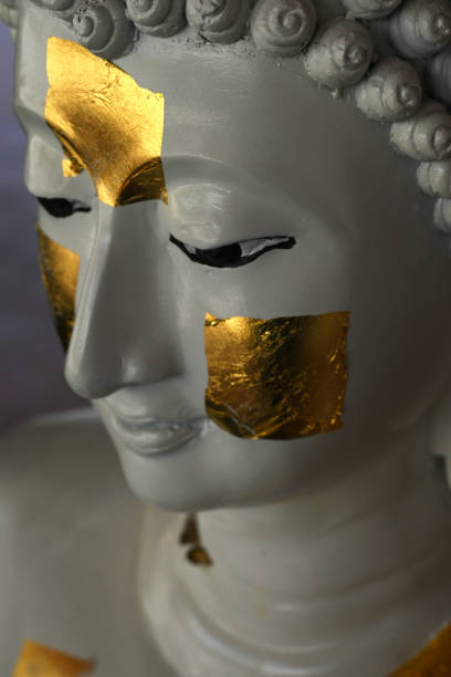White Buddha statue Thepsorn Thammaram Temple, Ban Mai Subdistrict, Mueang Pathum District Pathum Thani Province, 15 August 2024.