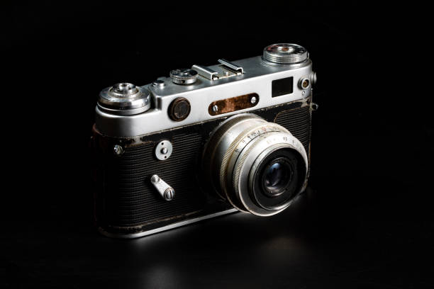 istock Old Vintage Film Side-by-Side Camera 2181443817