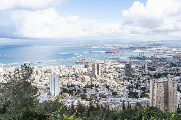 istock Stunning Panoramic View of Haifa, Israel, Overlooking the Bay 2181444869